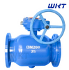 Welded Ball Valve Gear Box DN200 PN25 RF Flange Fully Welded Ball Valve