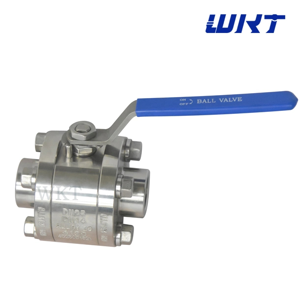 1 Inch Forged Steel Alloy 20 Full Bore DN25 PN16 NPT Floating Ball Valve 